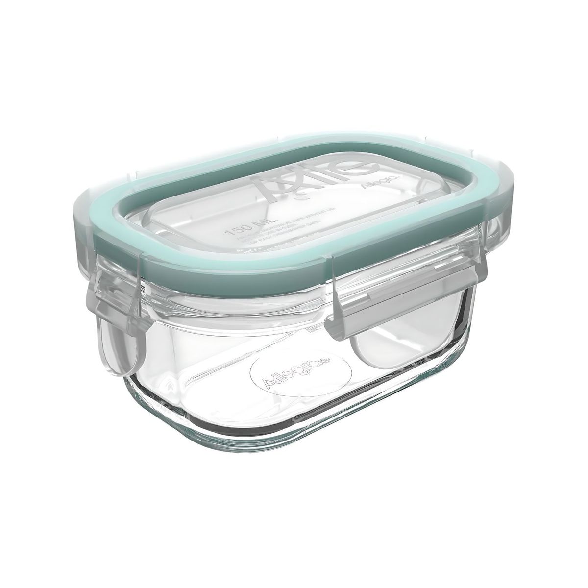 ALLEGRA - Contenedor Hermetico Allegra Vidrio 150mL Rectangular Cocina