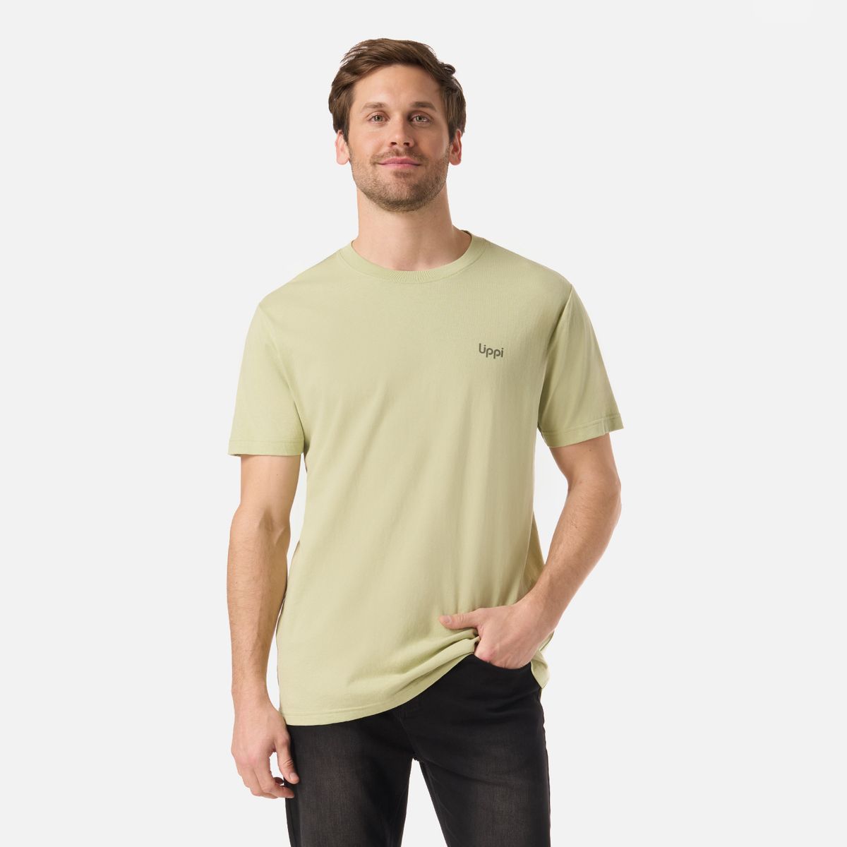 LIPPI - Polera Hombre Ulmo T-Shirt Verde Manzana Lippi