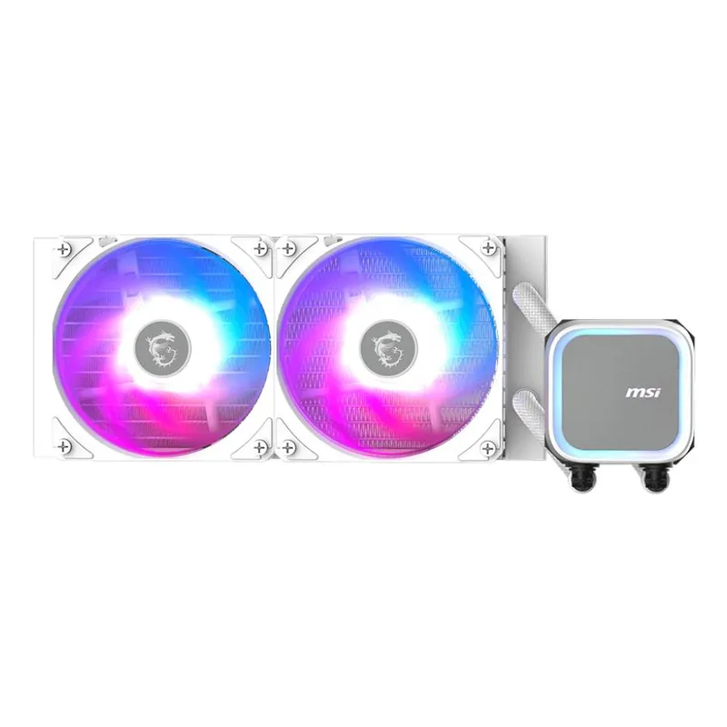 MSI - Refrigeración Líquida MSI MAG CORELIQUID A13 240 WHITE - 240mm, ARGB, Compatible con Intel y AMD