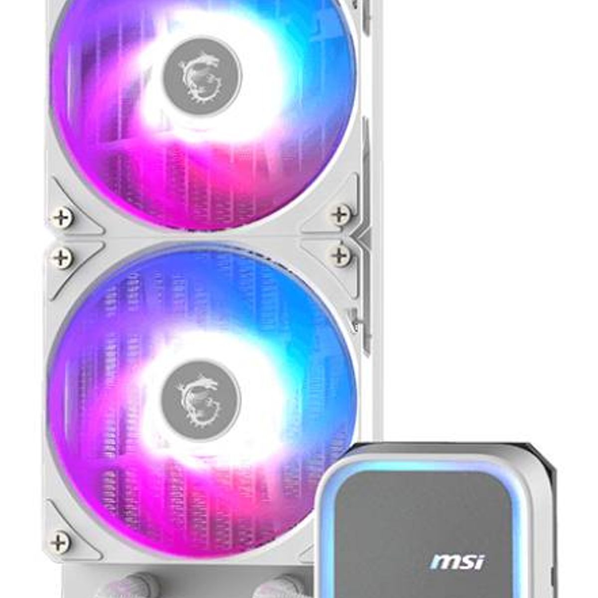 MSI - Refrigeración Líquida MSI MAG CORELIQUID A13 240 WHITE - 240mm, ARGB, Compatible con Intel y AMD