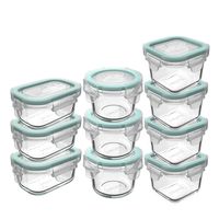 Set 10 Contenedores Hermeticos Recipiente De Vidrio
