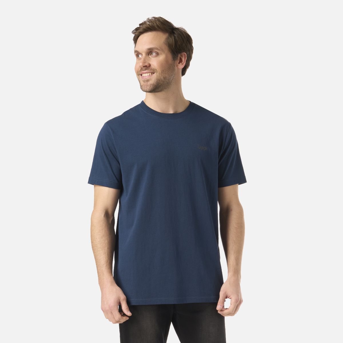 LIPPI - Polera Hombre Logo Lippi Back Print T-Shirt Azul Marino Lippi