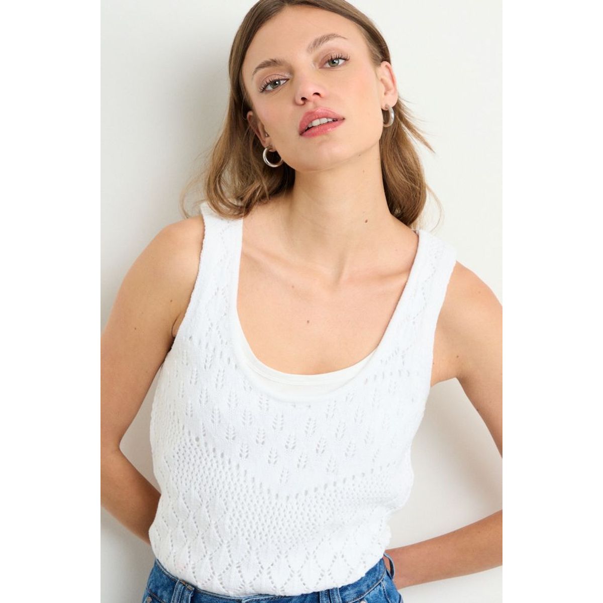 IO - Polera Lisa Mujer Crudo Io