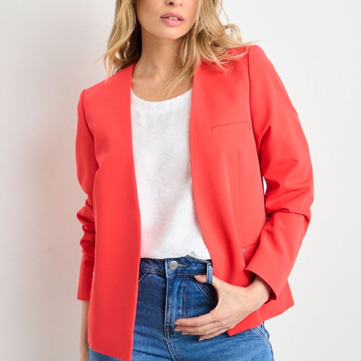 ASH - Blazer Liso Mujer Rojo Ash