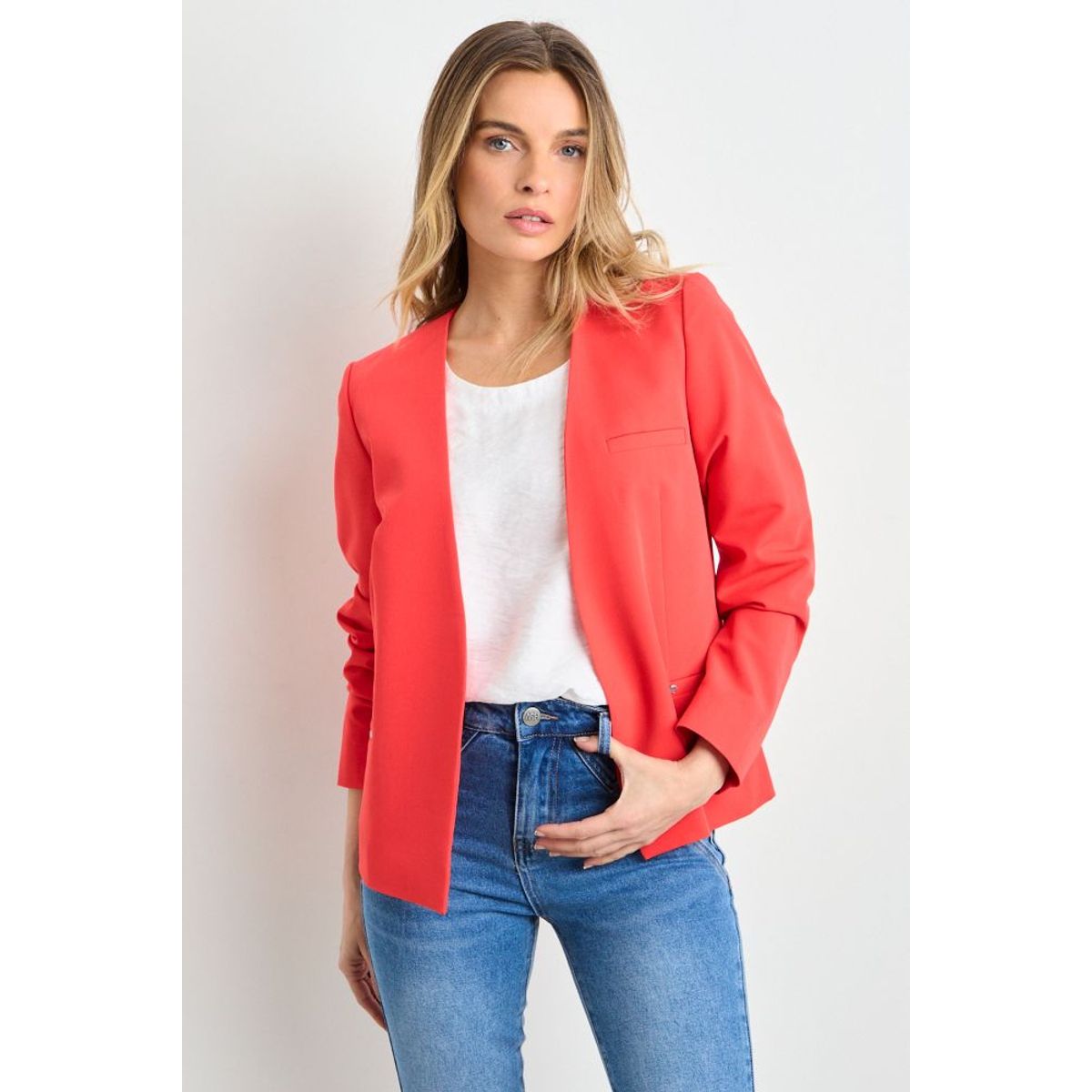 ASH - Blazer Liso Mujer Rojo Ash
