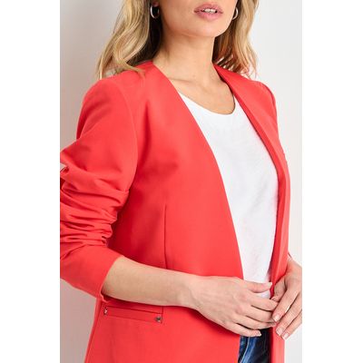 Imagen 2 del producto Blazer Liso Mujer Rojo
