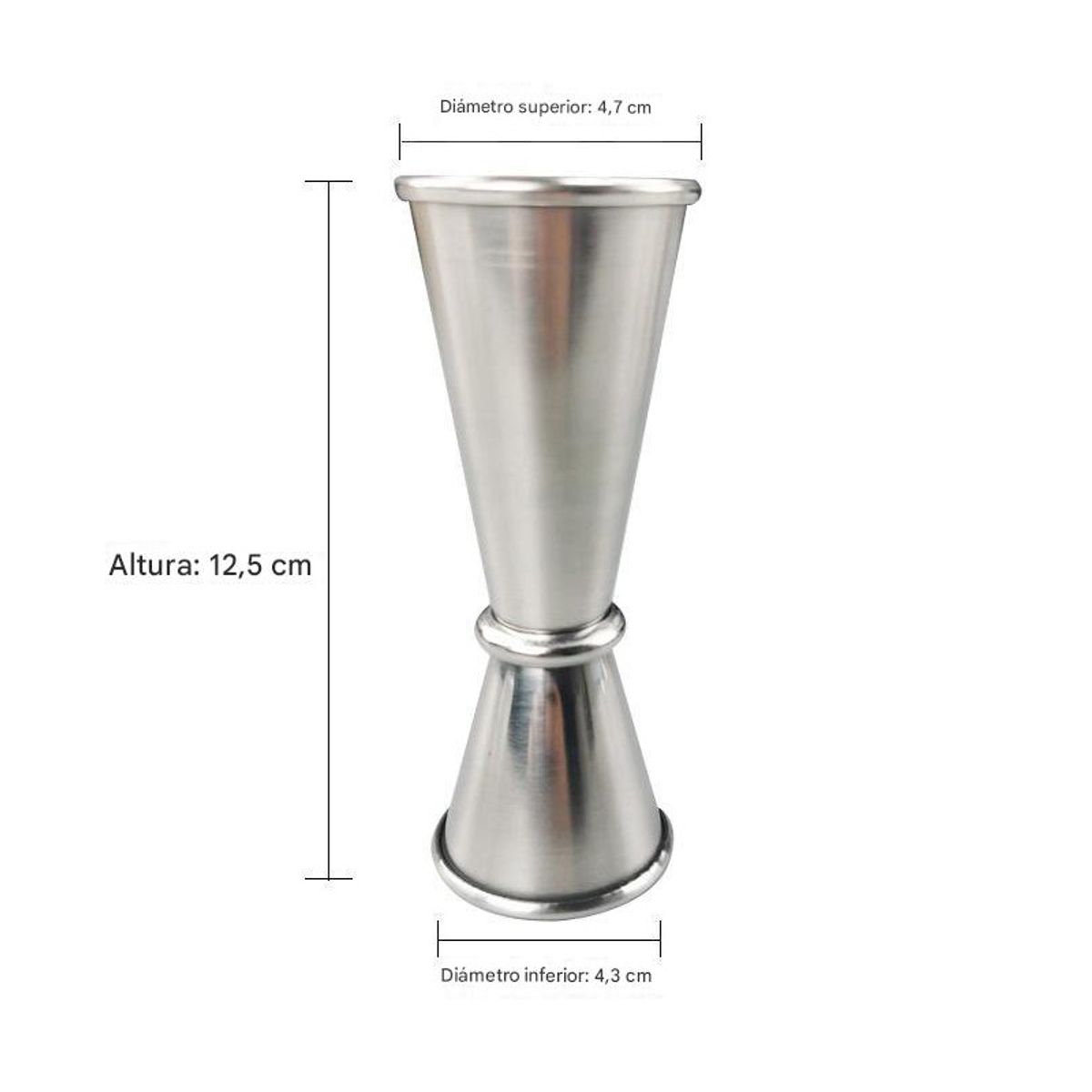 ATURE - Taza Medidora Doble Cabezal Para Jugo Coctelería