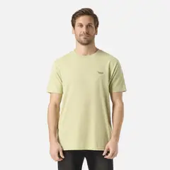 LIPPI - Polera Hombre Logo Back Print T-Shirt Verde Manzana