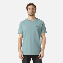 LIPPI - Polera Hombre Logo Back Print T-Shirt Turquesa