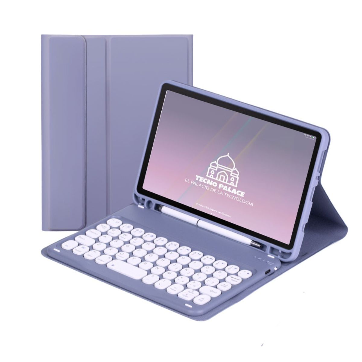 GENERICO - Fundas Con Teclado 2.0 Premium Para Tablet Samsung S6 Lite - letra Ñ