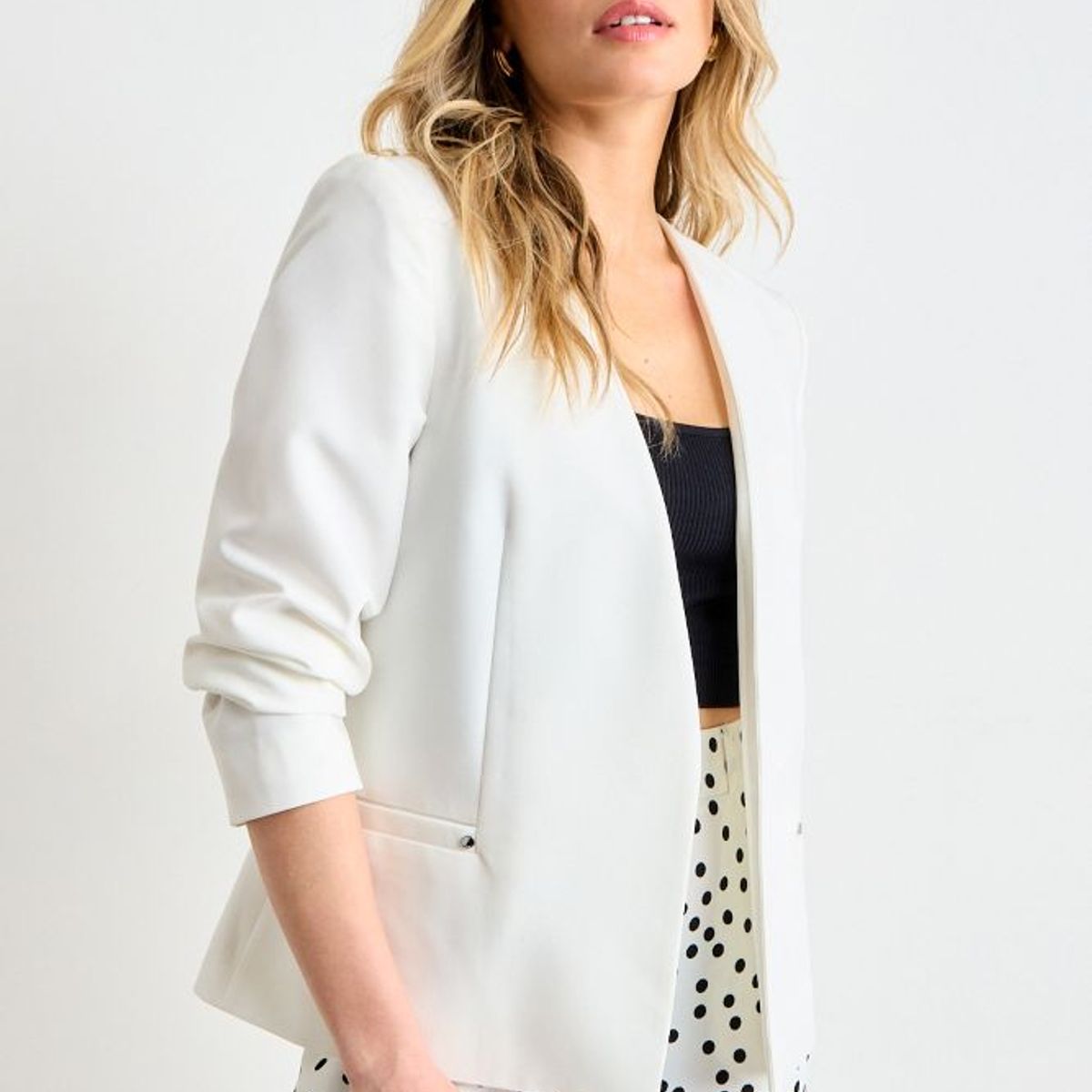 ASH - Blazer Liso Mujer Blanco Ash