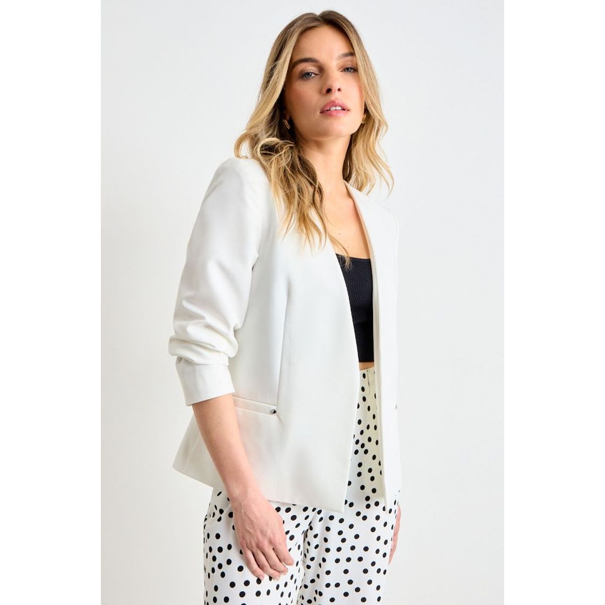 ASH - Blazer Liso Mujer Blanco Ash