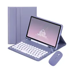 GENERICO - Fundas Con Teclado 2.0 y Mouse Para Tablet Samsung A8 Incluye letra Ñ
