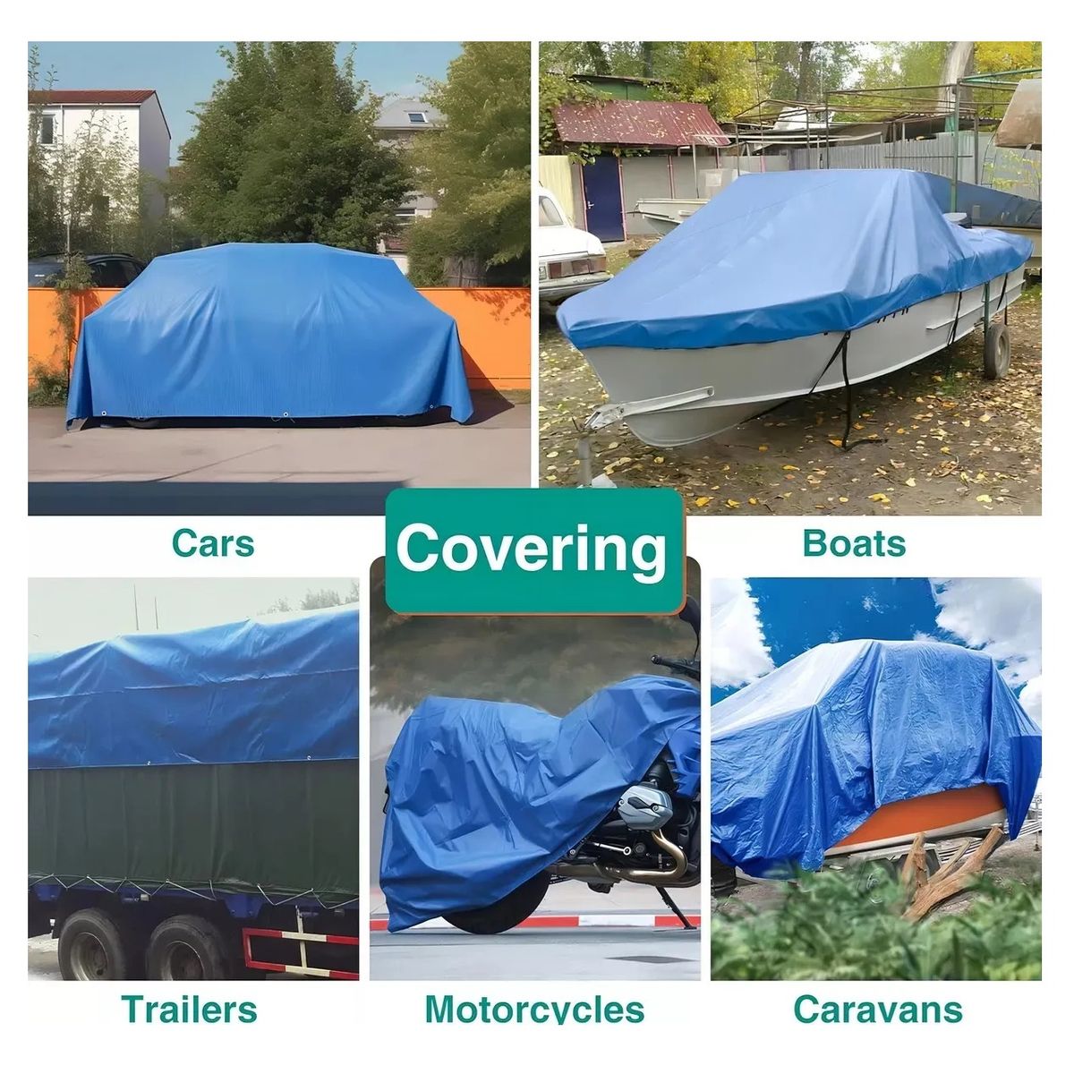 GENERICO - Lona Carpa Impermeable 3x4 Metros Lona Con Ojetillos