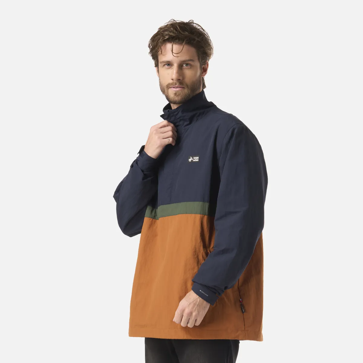 HAKA HONU - Chaqueta Hombre Hijo Del Viento 14 Zip Azul Noche Haka Honu