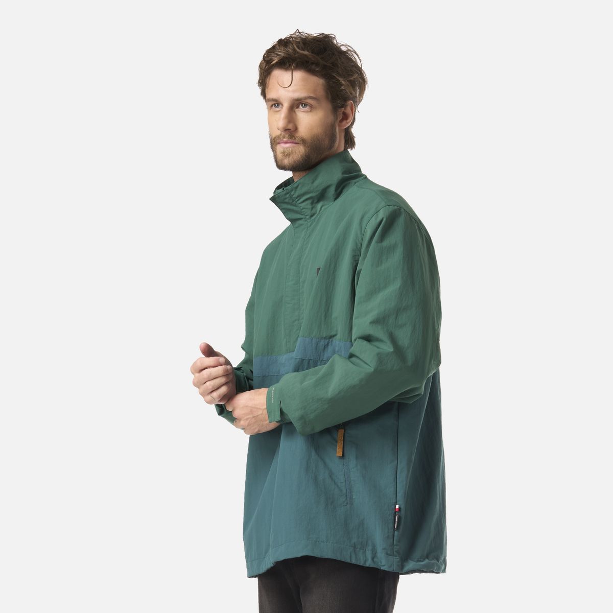 HAKA HONU - Chaqueta Hombre Hijo Del Viento 14 Zip Verde Haka Honu