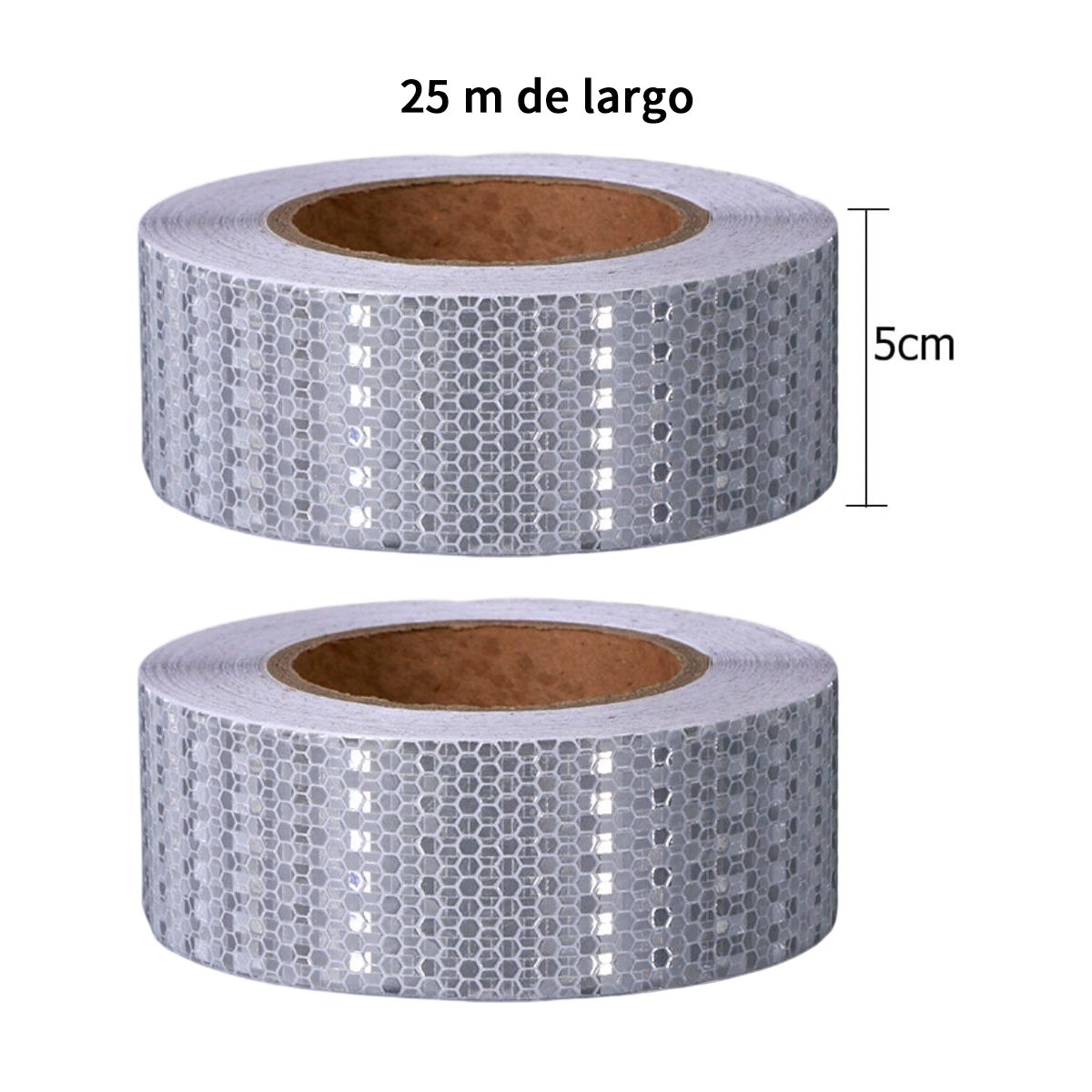 Cinta Reflectante De Advertencia De Seguridad 5cmx25m2 Rollo, marca ATURE - Foto 2