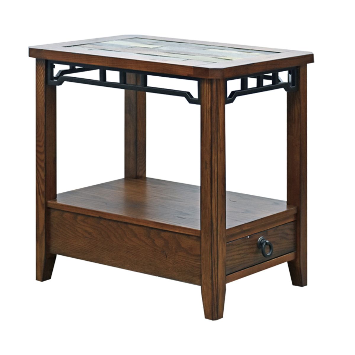 MSA MUEBLES SANTA ANA - Mesa Lateral Rustic OAK