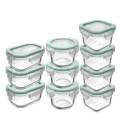 ALLEGRA - Set 10 Contenedores Hermeticos Recipiente De Vidrio