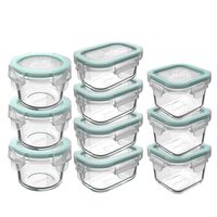 Set 10 Contenedores Hermeticos Recipiente Vidrio