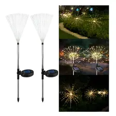 GENERICO - Pack X2 Luces Micro Led Artificial Solares Navidad Calidas