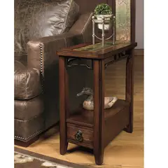 MSA MUEBLES SANTA ANA - Mesa Lateral Rustic AOK Small