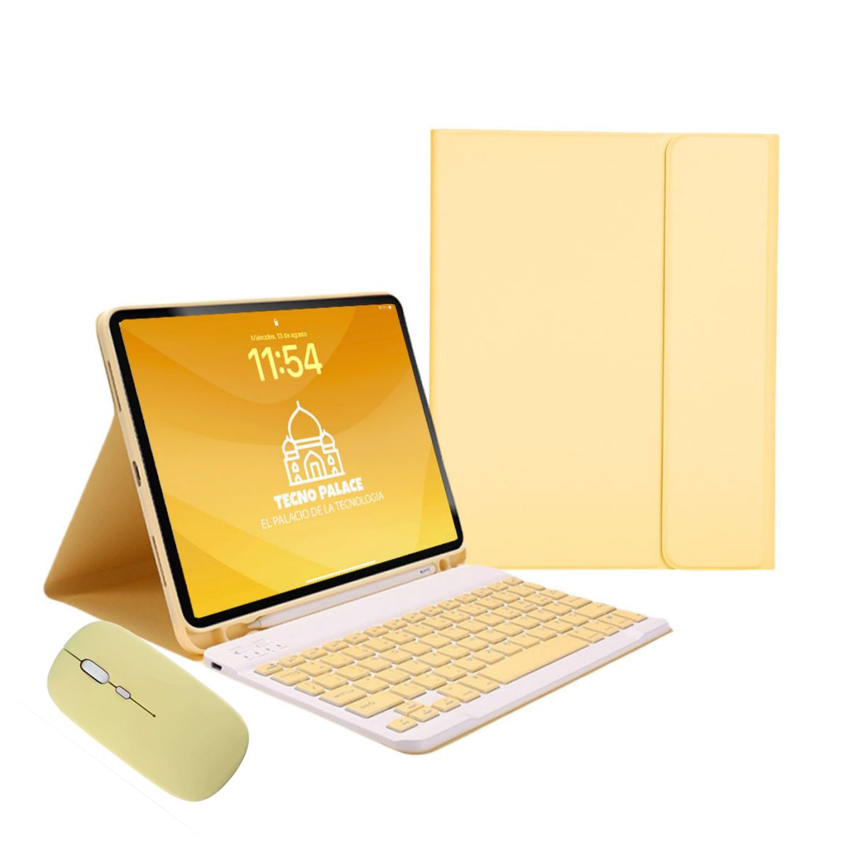 GENERICO - Fundas Con Teclado y Mouse Para iPad 10,2 (7,8,9 GEN) Incluye letra Ñ