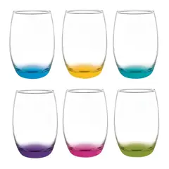 CRISTAR - Set De 6 Vasos Altos Mikonos Fondo 460mL