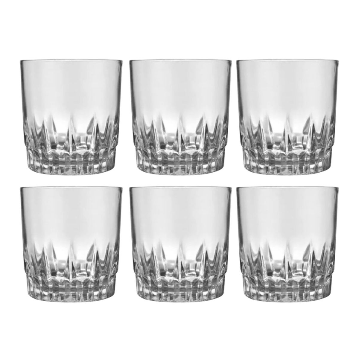 NADIR - Set 6 Vasos Altos Vegas Bajo 290mL Nadir Cocina Cristaleria