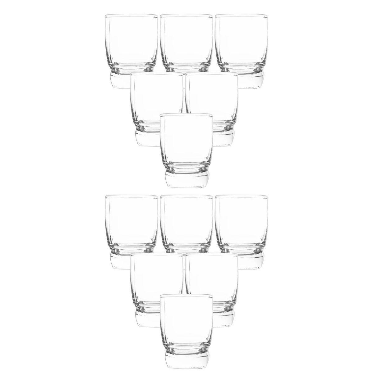 CRISTAR - Set 12 Vasos Van Gogh Rocks Bajo 290mL Menaje Vidrio Cristar