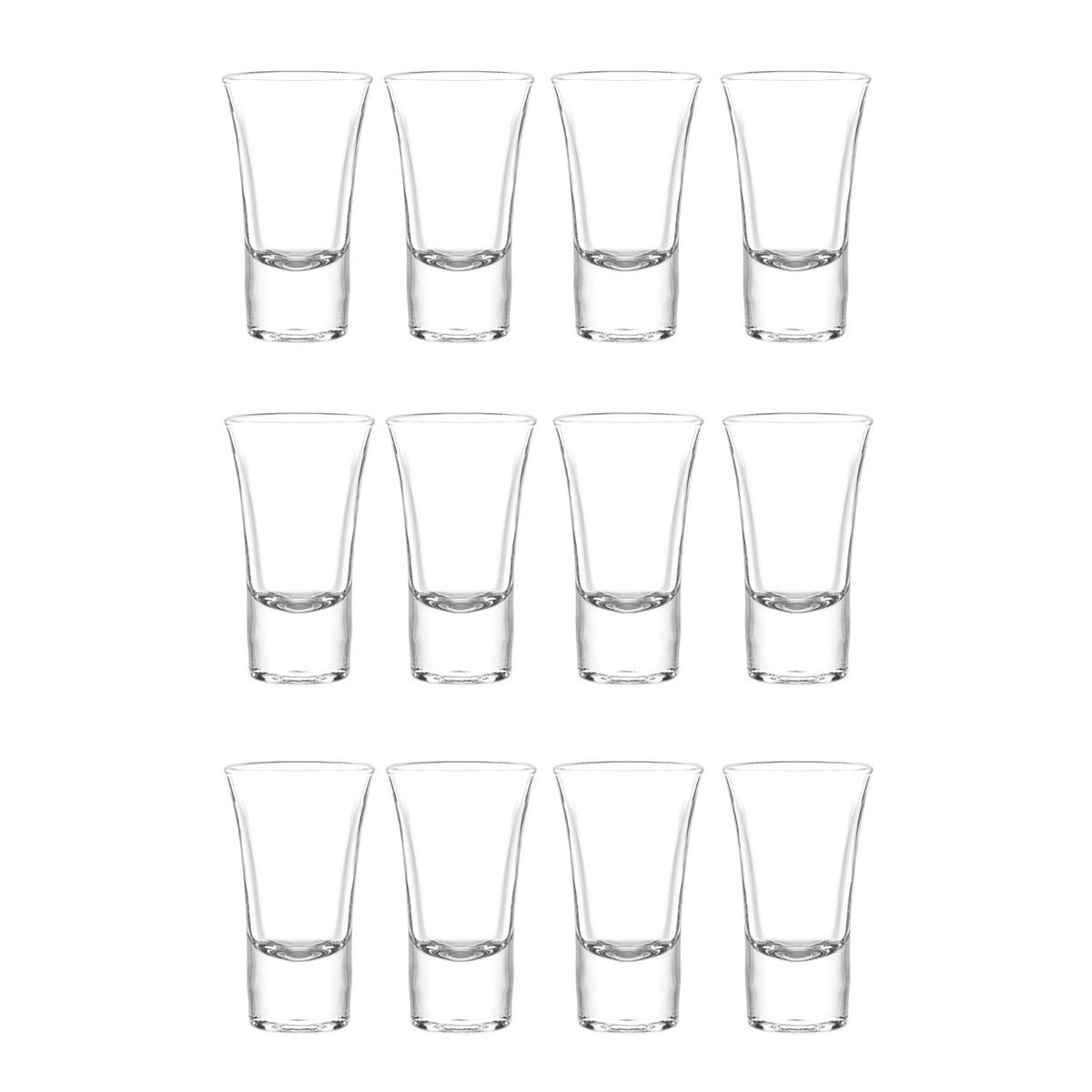 CRISTAR - Set 12 Vasos Licor Lord 54mL De Vidrio Cristar Elegante
