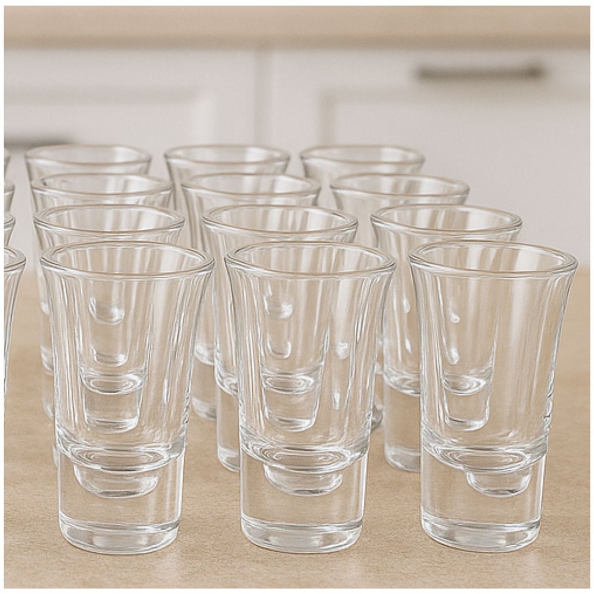 CRISTAR - Set 12 Vasos Licor Lord 54mL De Vidrio Cristar Elegante