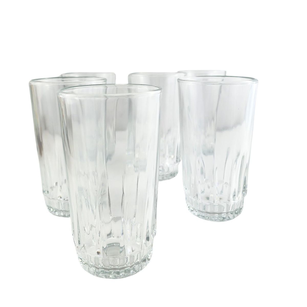 CRISTAR - Set 6 Vasos Altos Whisky Cristar Prisma 335mL