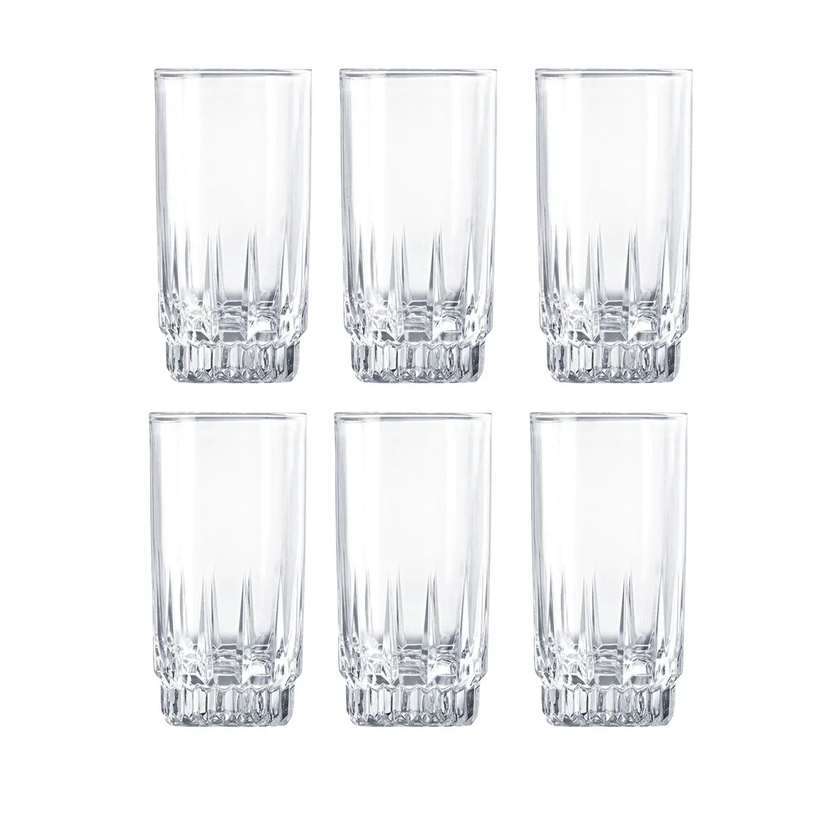 CRISTAR - Set 12 Vasos Altos Whisky Cristar Prisma Rocks 335mL