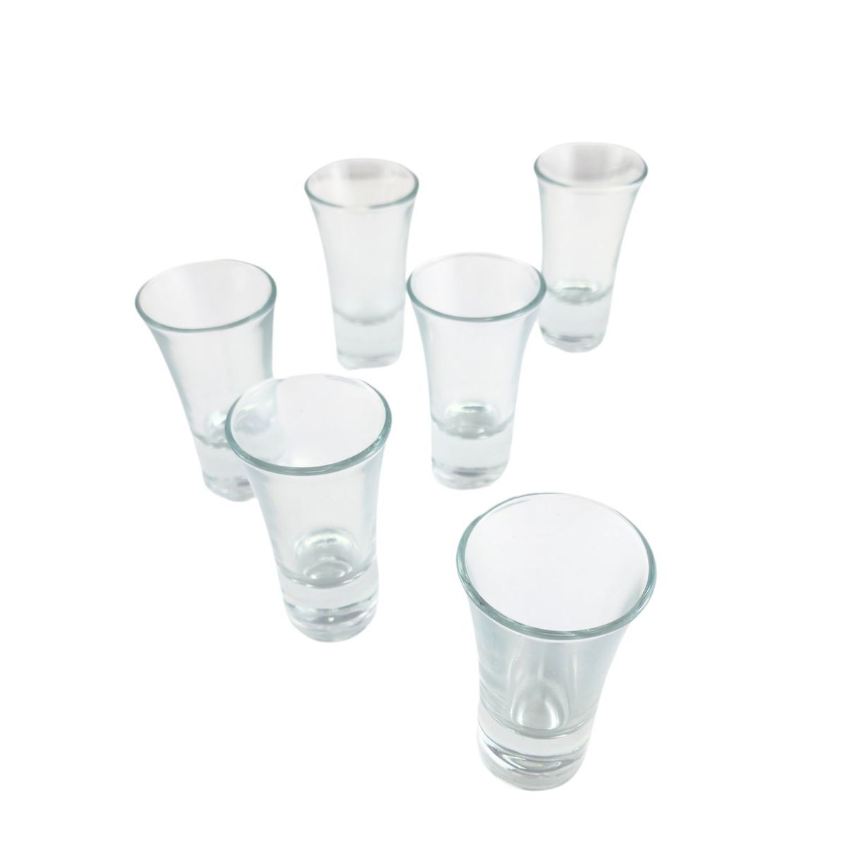 CRISTAR - Set 6 Vasos Licor Lord 54mL Trago Corto Tequila Destilados