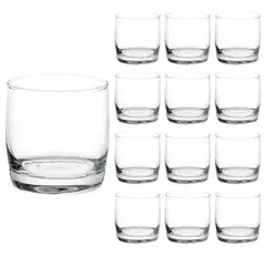 CRISTAR - Set 12 Vasos Monterrey Transparente Cortos 296 Ml