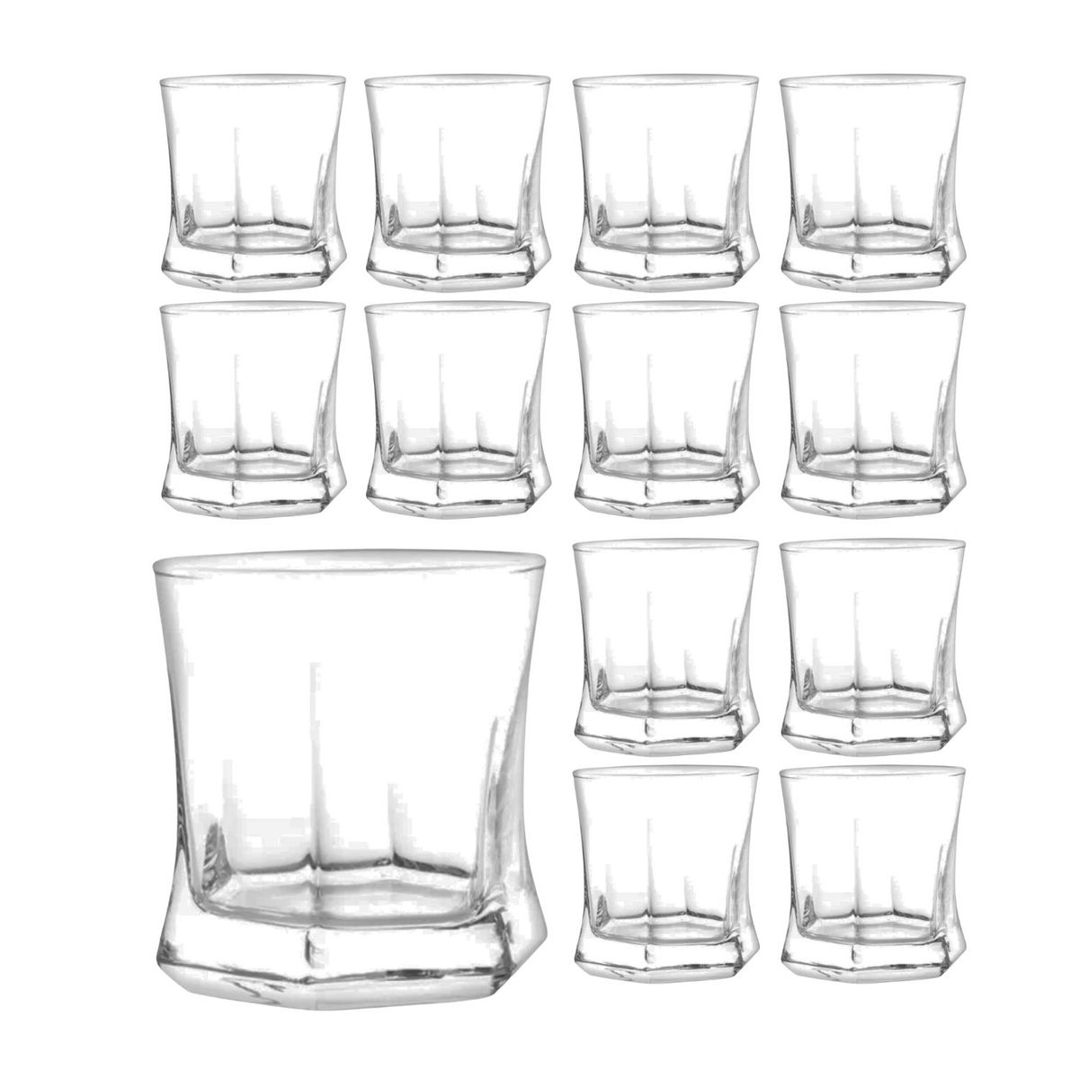 CRISTAR - Set 12 Vasos Vivaldi Tragos Cortos Cristar 250 Ml