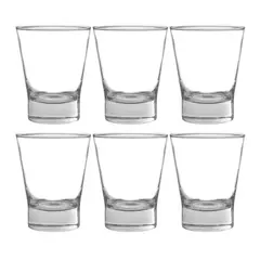 CRISTAR - Set 6 Vasos Bajos Vidrio Cristal 347mL London Rocks