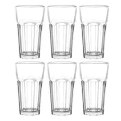 CRISTAR - Set 6 Vasos Cooler Modelo Lisboa Tragos 468mL Tragos Agua