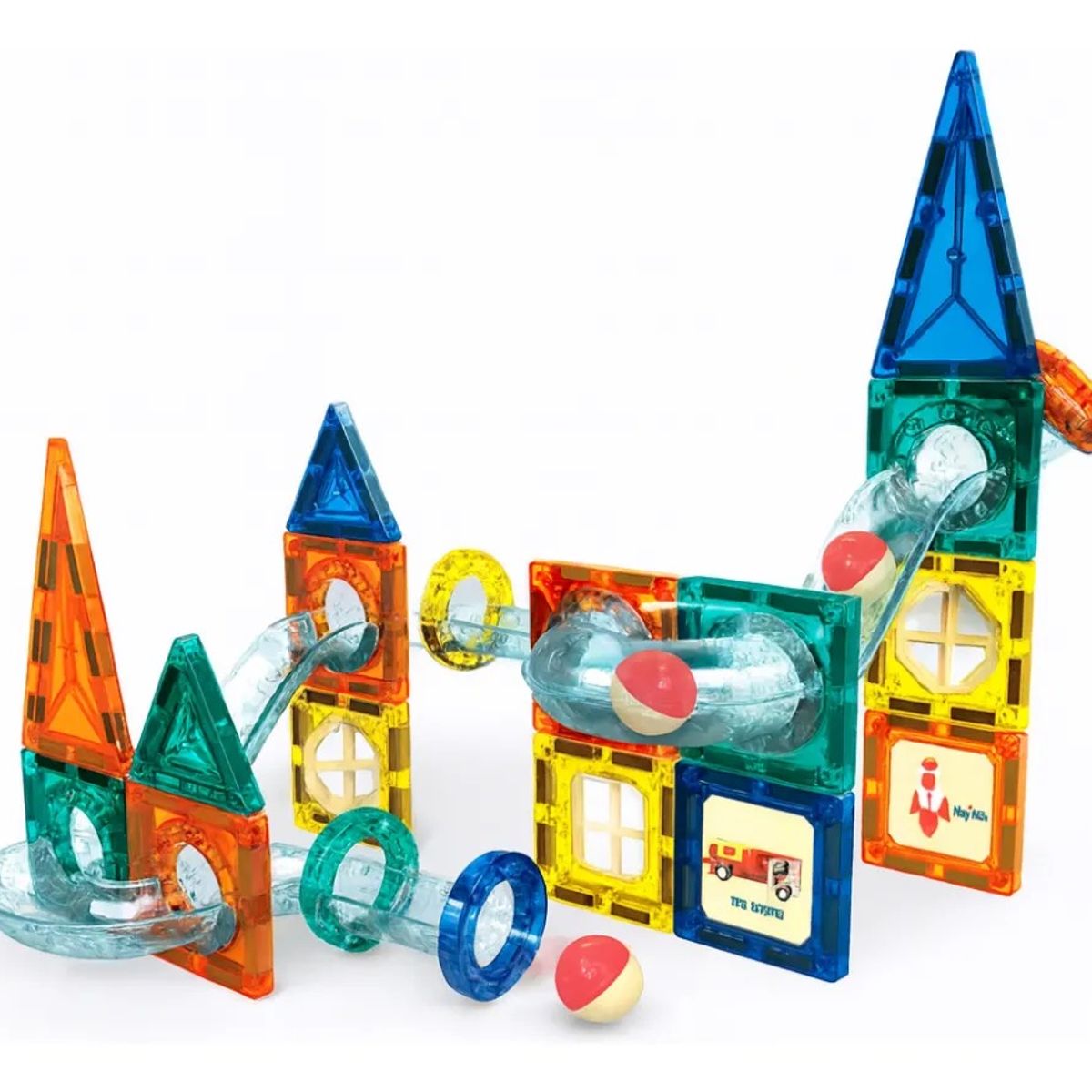 GENERICO - Juego Bloques Magneticos Construccion 42 Piezas Tobogan