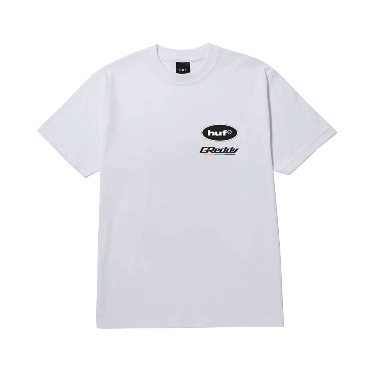 HUF - Polera Blanca Hombre GREEDY SHOWCASE HUF