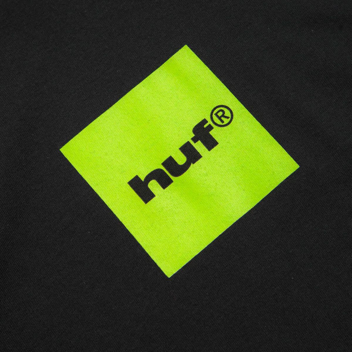 HUF - Polera Negra Hombre 89 BOX LOGO HUF