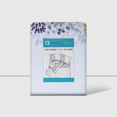 Imagen 2 del producto Sabanas AF 1 Plaza 144 Hilos Adel Gris