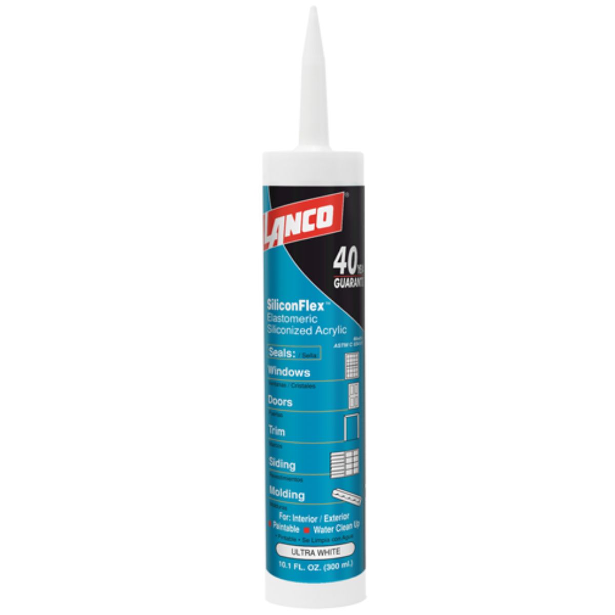 LANCO - Silicona Sellador Acrílico Almendra Siliconflex 300ml