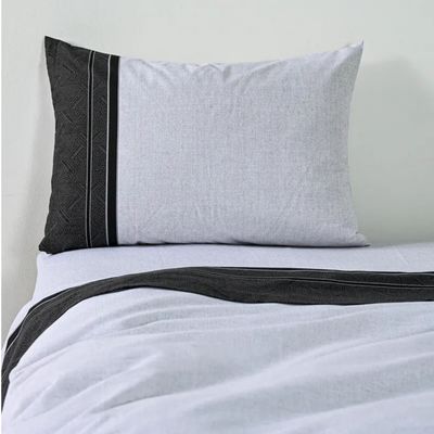 Imagen 2 del producto Sabanas AF 1 Plaza 144 Hilos Zircon Negro