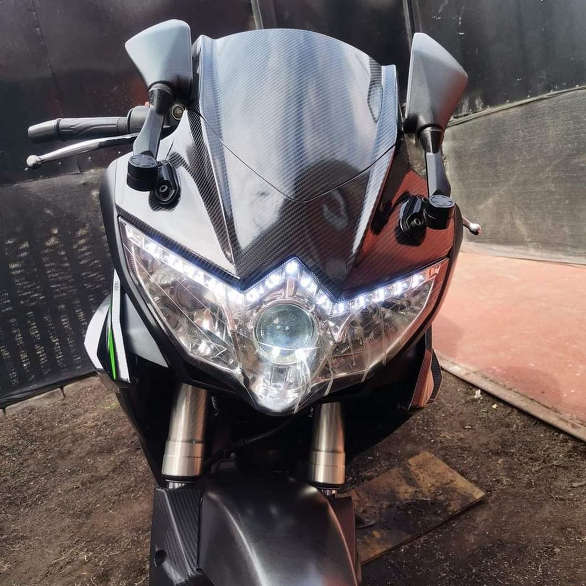GENERICO - Espejos Moto Loncin Gp 250 - Gp 300 Deportivos Y Abatibles
