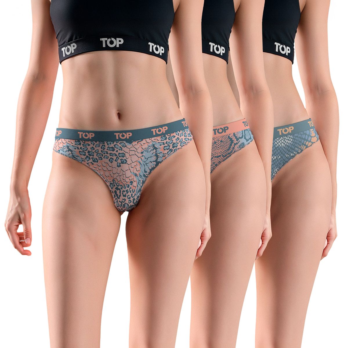 TOP - Colaless Algodón con Elástico Pack 3 Colección Skins C1 Top