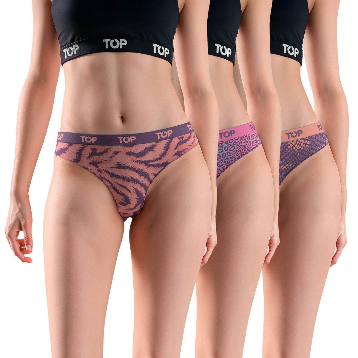 TOP - Colaless Algodón con Elástico Pack 3 Colección Skins C2 Top