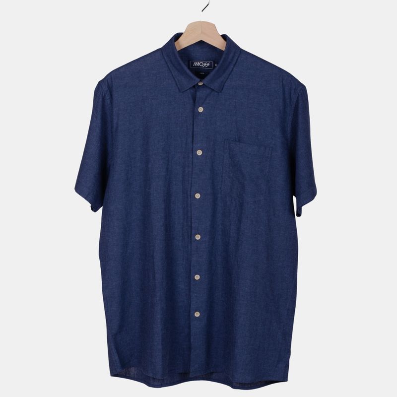 MOSS - Camisa Lino Manga Corta