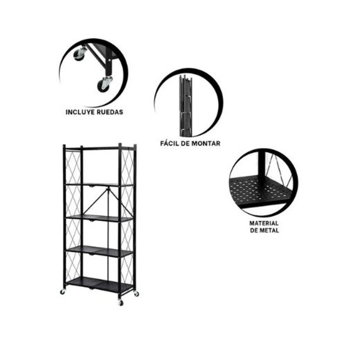 GENERICO - Estante Organizador Plegable Multiuso 5 Niveles.
